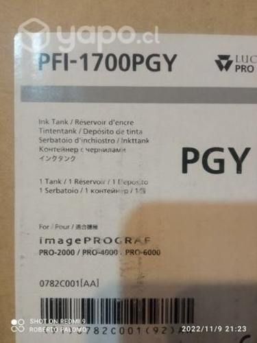 Tinta canon pfi 1700pgy original de 700ml