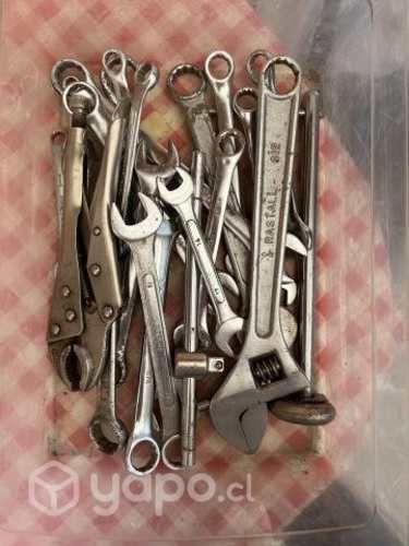 Herramientas llave inglesa caja