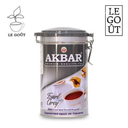 Akbar Té Negro Earl Grey tarro 225 gr