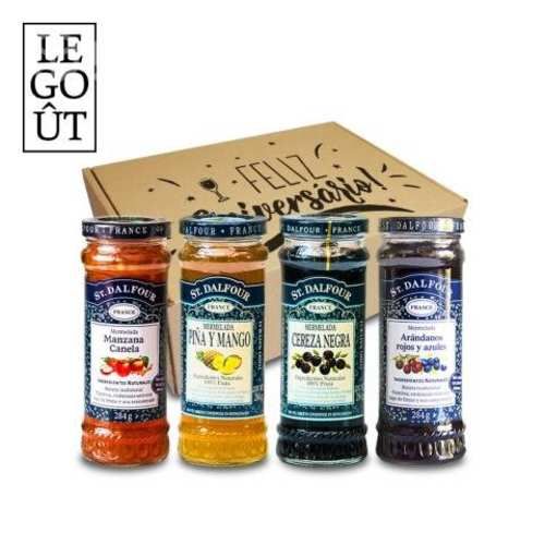 Caja de regalo 4 mermeladas sin azucar