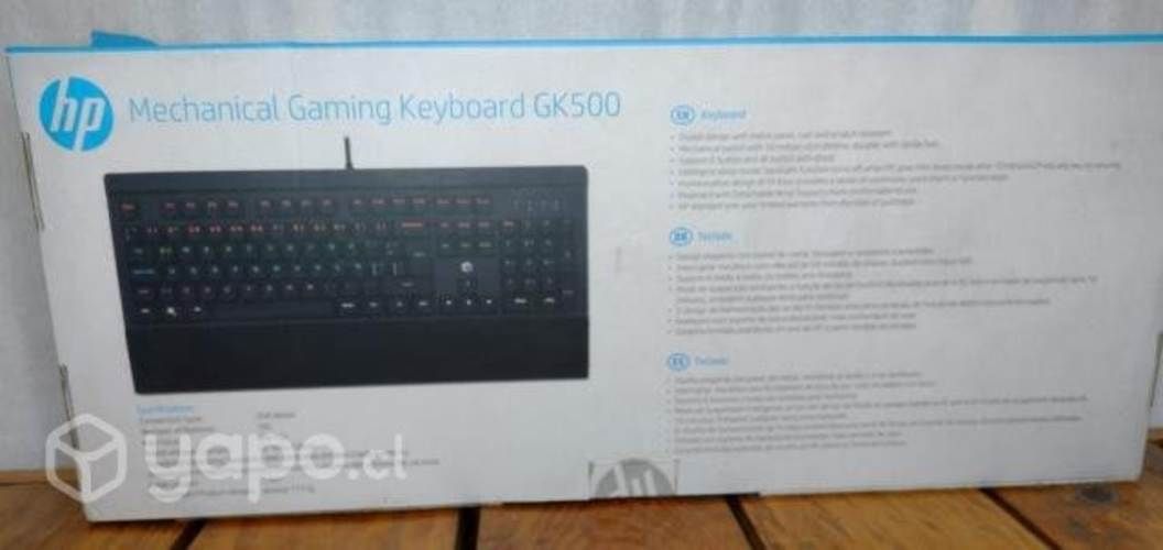 Teclado Mecánico Gamer HP GK500 RGB