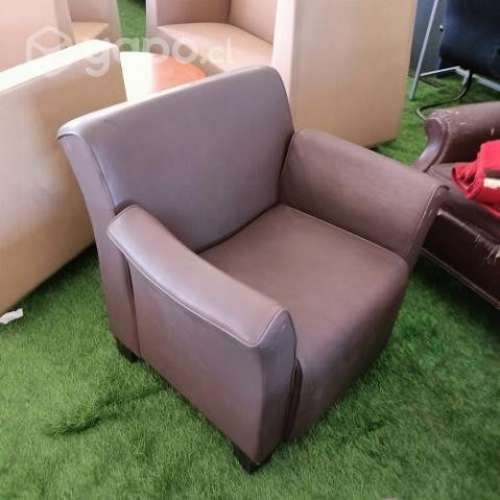Sillón cuero café