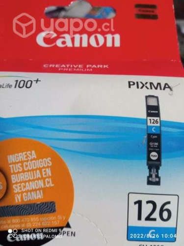 Packs de tintas Canon 126 colores originales