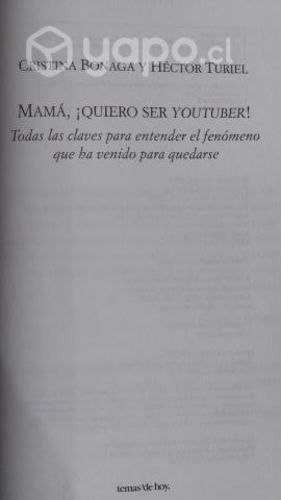 Libro Mama quiero ser youtuber
