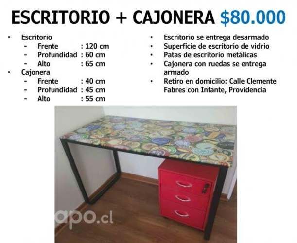 Escritorio de vidrio