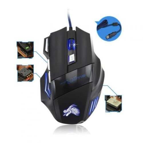 Mouse gamer LED 7 botones