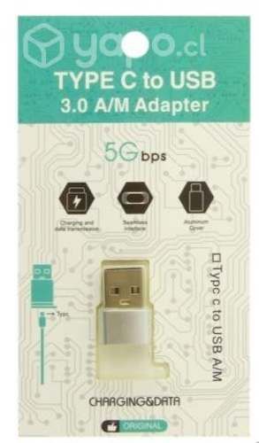 Adaptador Type-C Hembra A USB 3.0 Macho
