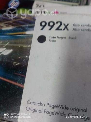 Tinta HP 992x black original de alta