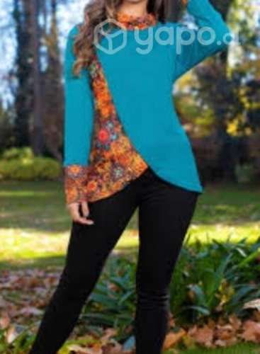 Polerón envolvente verde