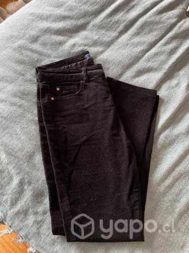 Pantalón cotelé negro
