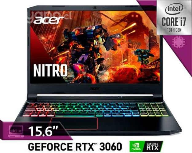 Acer nitro 5 i7 con gtx3060 y 16gb de ram