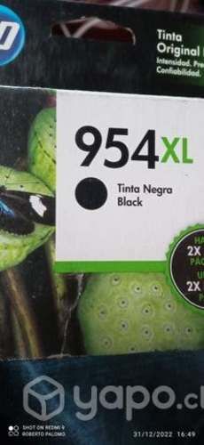 Tinta HP 954xl black original de alta