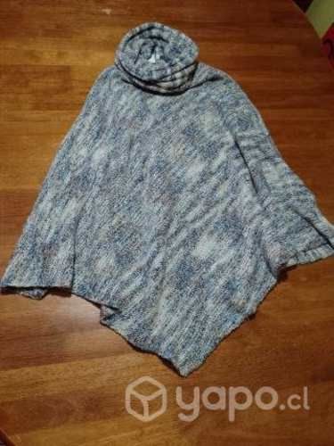 Poncho de colores lana