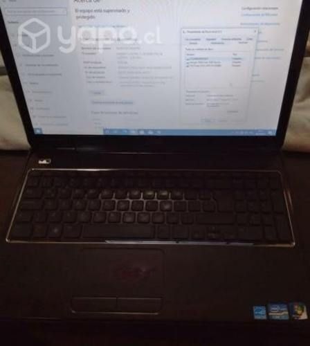 Notebook DELL Core i7/8GB Ram/disco solido