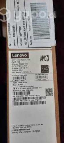 Notebook laptop Lenovo Ideapad S145, procesador AM