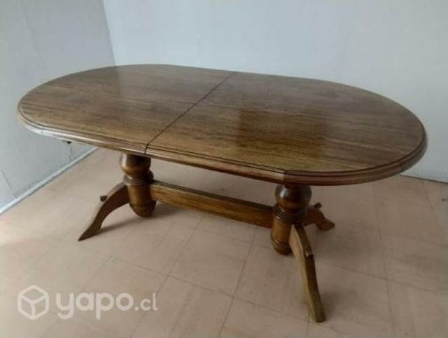 Mesa de Comedor Extendible de Madera