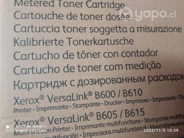 Toner xerox versalink b605/b615 black original de