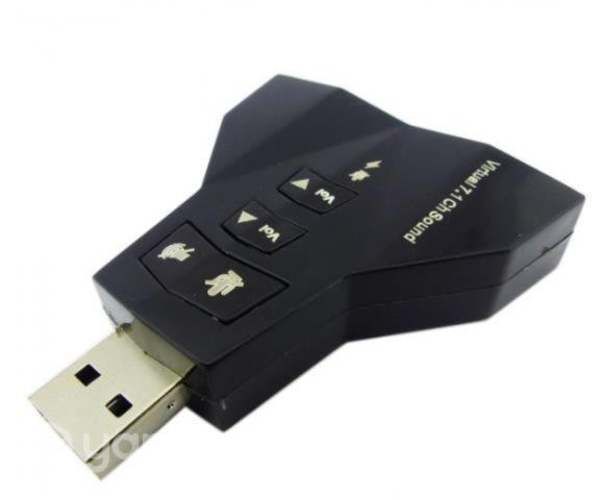 Adaptador 7.1 Audio Doble A USB, Para PC