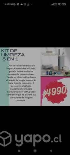 Kit limpiador de auriculares