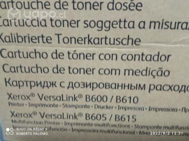 Toner xerox versalink b600/b610 original de alta