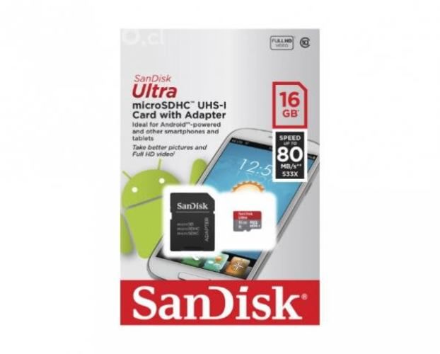 Tarjeta SanDisk MicroSD 16 Gb