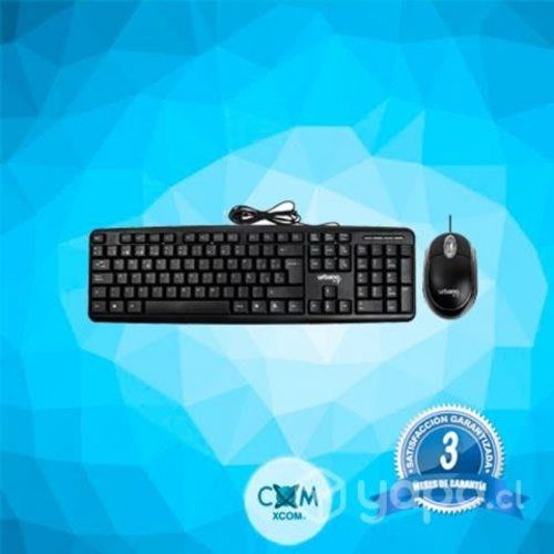 Combo teclado basico + mouse alambrico usb