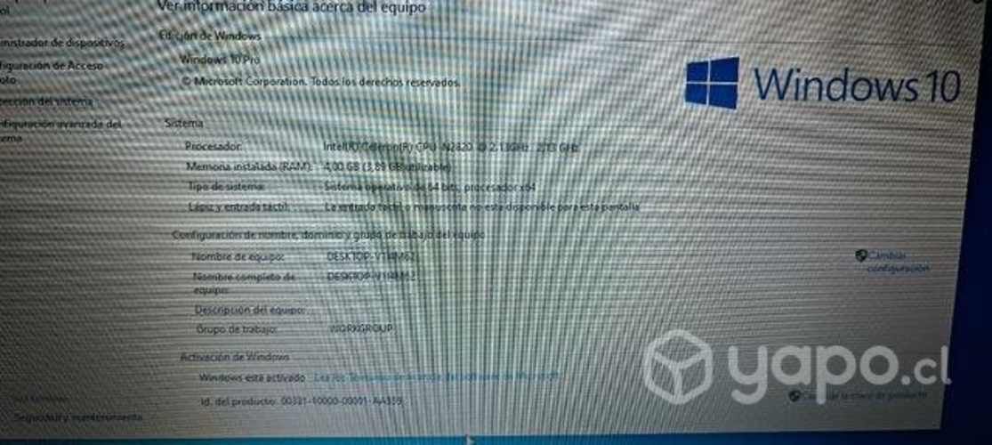 Notebook toshiba usada