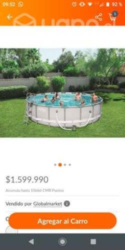 Piscina 26.000 litros y 6.20 metros de diámetro