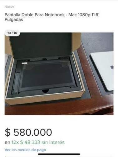 Pantalla adicional notebook