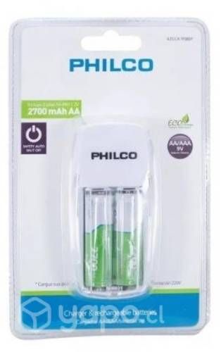 Cargador Philco de Bateria 9V AAA/AA + 2 Pilas AA