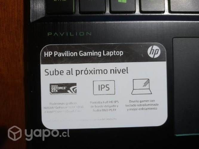 Notebook Gamers HP Pavilion 15-dk0015la