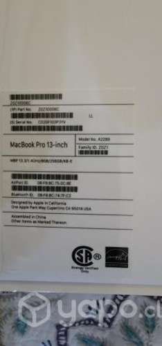 Macbook pro A2289 teclado en español nueva