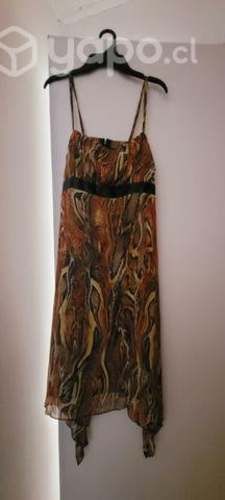 Vestido Gaza Animal Print tonos Cálidos XL