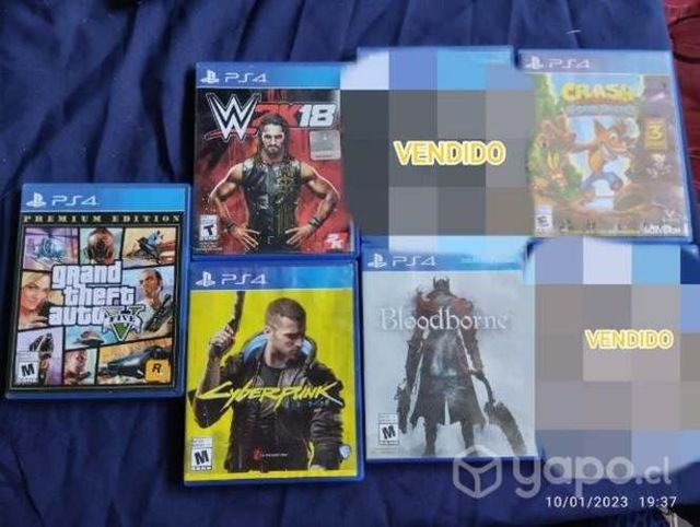 Lote de juegos de PS4 como nuevos