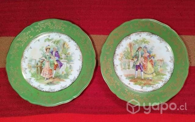 Porcelana Bavaria Limoges platos decorativo 26,5cm