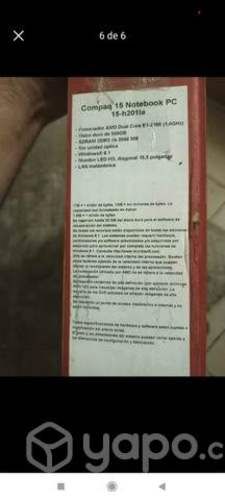 Notebook Compaq modelo 15-h201la