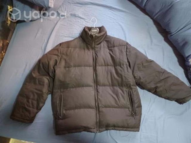 Chaqueta Invierno Negra De Plumas