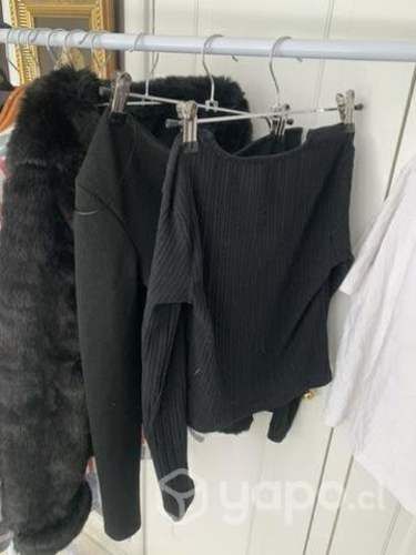 Poleras crop manga larga nuevas