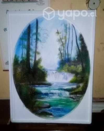 Cuadro oléo, en plumavit