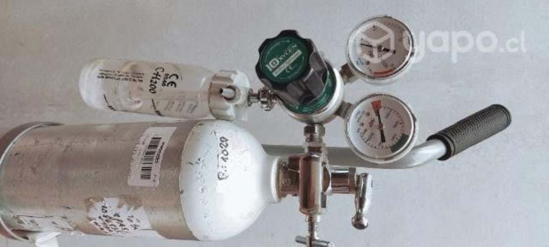 Concentrador de oxígeno y cilindro