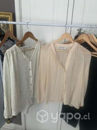 Blusas american eagle, zara y levis