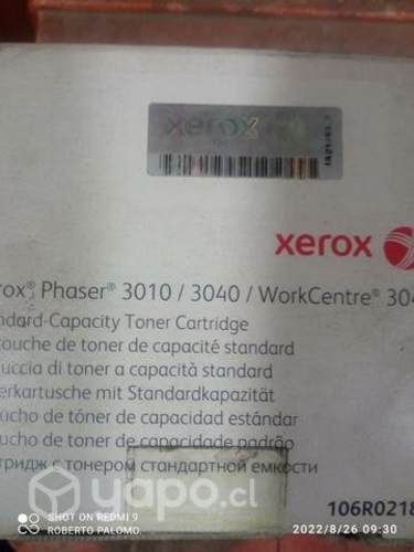Toner xerox phaser 3010/3040 black original