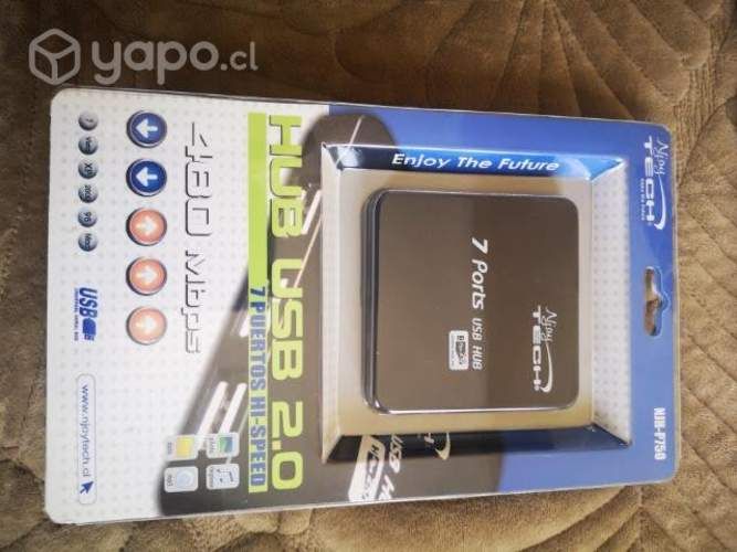 Hub udb 2.0 7 puertos hi speed