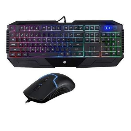 Kit teclado y mouse gamer hp gk1100 retroiluminado