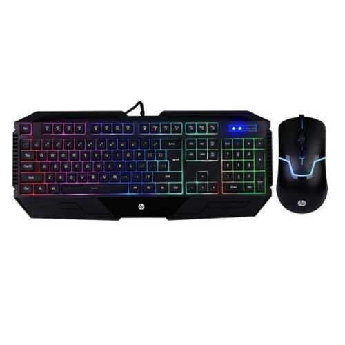 Kit teclado y mouse gamer hp gk1100 retroiluminado