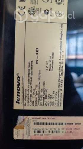 All in one lenovo c205