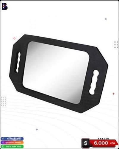 ESPEJO RECTANGULAR BORDE DE ESPUMA 40x25cm