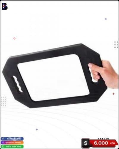 ESPEJO RECTANGULAR BORDE DE ESPUMA 40x25cm