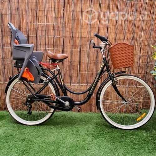 Bicicleta de paseo Oxford cosmopolitan negra c sil