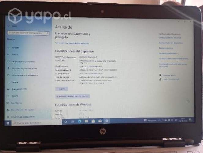 Notebook HP 16 gb i5 256 ssd